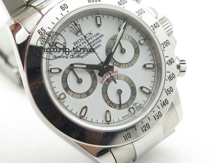 Best Daytona Dial SS (Same A23J Bracelet as White JF Edition Genuine) On 116520 Thickness 1024